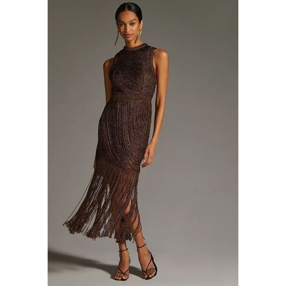 not so serious by pallavi mohan fringed halter dress Anthropologie | Dresses | Anthropplogie promote
